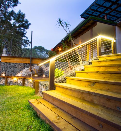 Grand entrance to the backyard